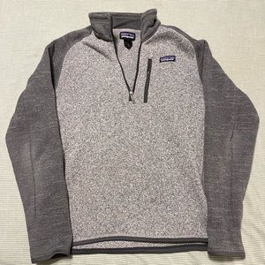 Patagonia Men’s Better Sweater 1/4 Zip Grey Size Medium